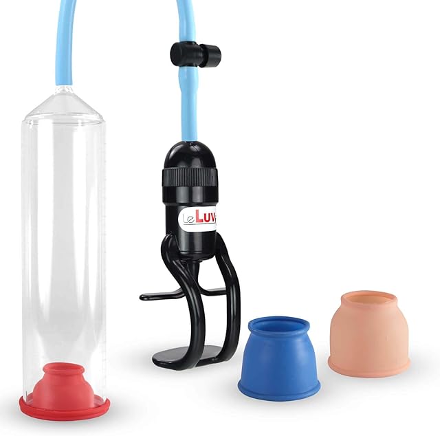 LeLuv 2.25" x 9.25" Vacuum Penile Pump Z-Grip Silicone Tubing Bundle with 3 Silicone Sleeves