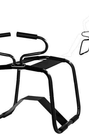 Adjustable Sex Chair for Couples with Padded Armrest and Elastic Bands, Portable Bouncing Sex Stool for Bedroom Fun, Sex Furniture for Deeper Positioning and Comfort