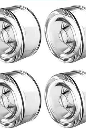 Advanced 4-Pack Universal Penis Pump Sleeve Replacement, Male Silicone Penis Vacuum Pump Seal Cover Enhancement Growth Pump Cap Sex Toy Extender Accessory for Men, White