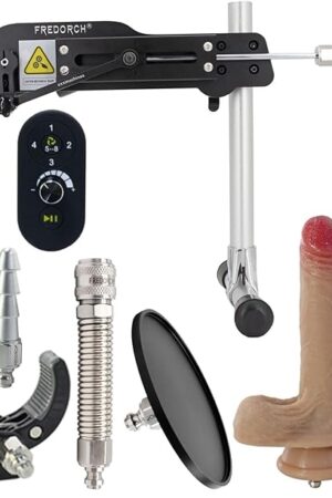 Fredorch 86 Watt Premium Sex Machine, Remote Control Sex Machine with Anti Rotation System, Love Thrusting Machine with Sex Toy Attachments (Remote 6 Accessory)