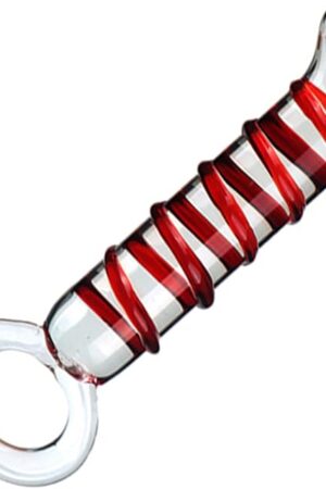 Anal Butt Plug Glass Anal Trainer with Big O Ring Crystal Pleasure Wand Sex Toy,G-Spot Pleasure Wand Glass Dildo Expander Crystal Anal Plug Anal Masturbator Sex Toy for Men Women(Style 5)