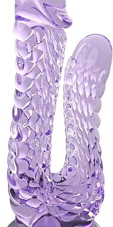 10.2 Inch Huge Realistic Dragon Double Ended Dildo for Beginners with Flared Suction Cup Base for Hands-Free Play, Flexible Monster Anal Dildo with Curved Shaft for Vaginal G-spot and Anal Play