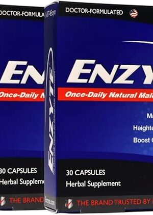 Enzyte? by Vianda Male Enhancement Health Supplement for Blood Flow, Stamina, and Quality, with Asian Ginseng, Ginkgo Biloba, Grape Seed, Horny Goat Weed, Muira Puama - 30 Capsules (3 Pack)