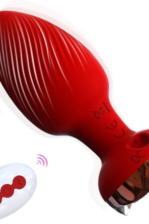 Anal Plug Adult Sex Toy,Adult Sex Toys and Games for Men Women,Wireless Remote Control 10 Frequency Vibration,Small Butt Plug for Female Male Prostate Massage Vibrating Anal Sex Toys for Men