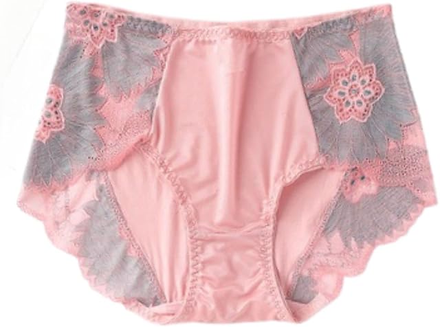 Women's Mid High Waist Lace Panties,Sexy Tummy Floral Briefs?Seamless Sexy Outfit Multi-Pack Panties.