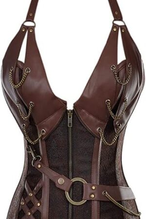 Waist Trainer for Women Corset Cincher Body Shaper Girdle Trimmer with Steel Bones Extender