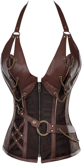 Waist Trainer for Women Corset Cincher Body Shaper Girdle Trimmer with Steel Bones Extender