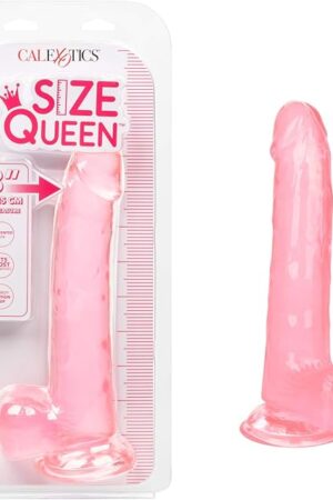 CalExotics Size Queen 8 Inch Dildo with 5.5 Inch Shaft Circumference and Sturdy Suction Cup - Pink SE-0261-05-2