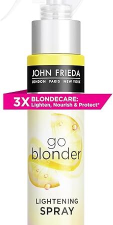 John Frieda Go Blonder Lightening Spray, Controlled Hair Lightener to Gradually Lighten Hair, with Citrus and Chamomile BlondMend Technology, 35 Oz