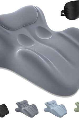 Chiro Monk Couple Pillow, 2025 New Sweet Spot Pillow, 27? Angle Perfect Position, Memory Foam Wedge Cushion for Intimacy Support & Back, Rebound Couples Pillows, for All Postures (Grey)