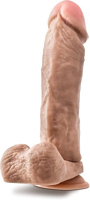 Eden Adult Sex Toys - Realistic Big Dildo - 9.5 Inch Large - Huge Anal Dildo with Suction Cup for Hands-Free Play - Thick Strap on Penis for G-Spot & Vaginal Stimulation - Women Men Couples - Beige