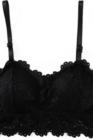 Lace Beauty Strap Bra, Embroidery Lace Edge, Comfortable Padding, Sexy 3/4 Cup Design, No Steel Ring, for Women
