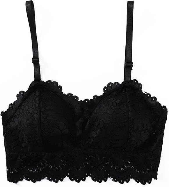 Lace Beauty Strap Bra, Embroidery Lace Edge, Comfortable Padding, Sexy 3/4 Cup Design, No Steel Ring, for Women