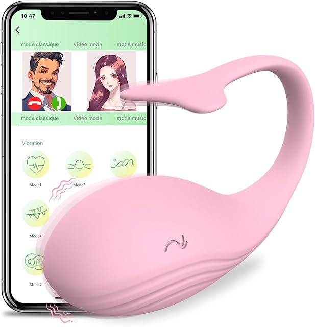Wearable Vibrator Adult Sex Toys for Women, G Spot Vibrator Adult Toys Long Distance Remote Control with APP and 9 Vibration Mode, Egg Vibrator Mini Vibrator Female Sex Toys for Women Couples