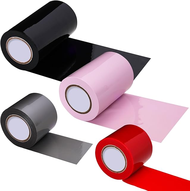Fumwase Bondage Restraints BDSM Sex Tape Set Reusable Electrostatic Bondage Tape Bondage Restraints Tape for Adult Bondage BDSM Games BDSM Sex Toys for Couples Kinky for Couples 50ft*4 Rolls