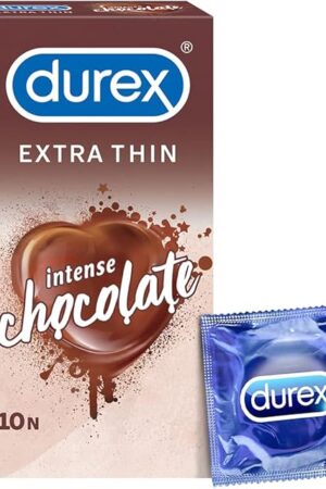 Durex Extra Thin Intense Chocolate Flavoured Condoms for Men - 10s