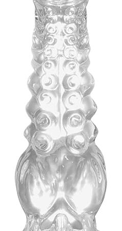 9.4 Inch Huge Monster Dildo Clear,Fantasy Tentacle Knot Dildo with Suction Cup,Adult Sex Toys for Women Men Couples