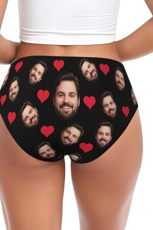 Custom Underwear for women Personalized Underwear with picture text name Panties Funny Gifts for Her