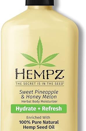 HEMPZ Body Lotion - Sweet Pineapple and Honey Melon - Daily Moisturizing Cream - 17oz