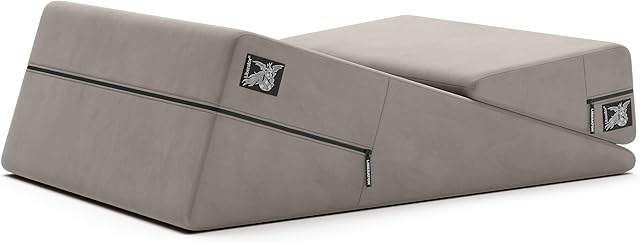 Liberator Wedge & Ramp Sex Positioning Pillow Combo, Original Size (12"), Grey