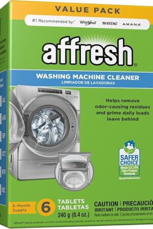 Affresh Washing Machine Cleaner, Cleans Front Load and Top Load Washers, Including HE, 6 Tablets