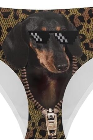 Women's Tiger Panties For Bachelorette Party Funny Prank Briefs Seamless High Waist Underpants Comfort Underwear