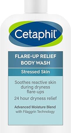 Cetaphil Flare-Up Relief Body Wash with Colloidal Oatmeal to Help Soothe and Condition Ultra-Dry, Stressed, Sensitive Skin, 20 oz