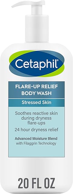 Cetaphil Flare-Up Relief Body Wash with Colloidal Oatmeal to Help Soothe and Condition Ultra-Dry, Stressed, Sensitive Skin, 20 oz