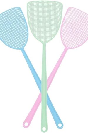 Fly Swatter, Strong Flexible Manual Swat Set Pest Control, Assorted Colors (3 Pack)