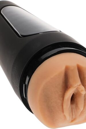 Doc Johnson Main Squeeze - Cory Chase - Ultraskyn Stroker - Squeeze Plate for Precise Pressure - Twist End Cap to Control Suction - Discreet Premium Stroker - Male Masturbator, Vagina, Vanilla
