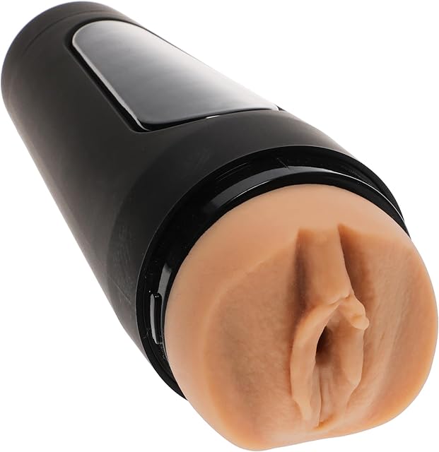 Doc Johnson Main Squeeze - Cory Chase - Ultraskyn Stroker - Squeeze Plate for Precise Pressure - Twist End Cap to Control Suction - Discreet Premium Stroker - Male Masturbator, Vagina, Vanilla