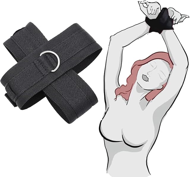 BDSM Kit Bondage Restraints Sex Straps Couples Sex Toys, Adjustable Cross Handcuffs Sex Rope Women Sex Toy, Sex Bondage Sex Things for Couples Kink y, Bondage Gear & Accessories Adult Sex Toys for Men