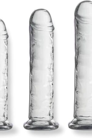 Anal Dildo - Realistic Jelly Suction Cup Dildo, Waterproof Cock Veined G Spot Dildo Dong for Women Pleasure, Body Safe Real Feel Dildo Anal Sex Toy for Hands-Free Play