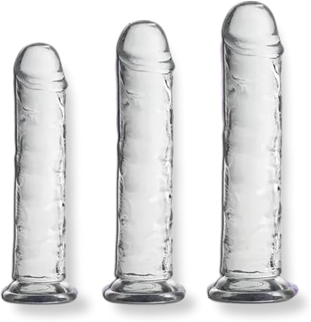 Anal Dildo - Realistic Jelly Suction Cup Dildo, Waterproof Cock Veined G Spot Dildo Dong for Women Pleasure, Body Safe Real Feel Dildo Anal Sex Toy for Hands-Free Play