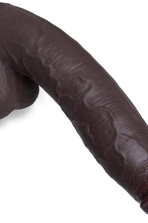 11 Inch Big Black Long Lifelike Dildo, Realistic Silicone Huge Thick Dildos with Powerful Suction Cup, Giant Dildo for G Spot and Anal Play, Adult Sex Toys for Men Women Couples