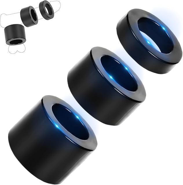 CBT Testicle Stretcher Testicle Toys for Men Cock and Ball Ring Male Silicone Cock Ring Cockring Reusable Penis Rings for Male Erection Enhancing Longer Lasting Stronger Chastity Devices Set 3 Pcs