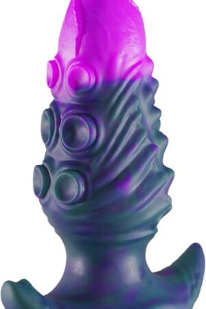 ferch Butt Plug Anal Toys, Massive Anal Dildo Wearable Anal Plug with T-Base, Silicone Prostate Massager Dilator Adult Toys for Women Men (6.3in)