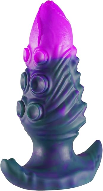ferch Butt Plug Anal Toys, Massive Anal Dildo Wearable Anal Plug with T-Base, Silicone Prostate Massager Dilator Adult Toys for Women Men (6.3in)
