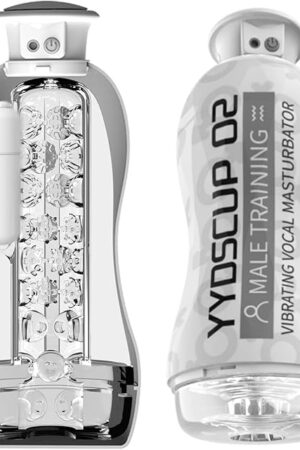 Vibrating Male Masturbators with Sucking Granules and Beads, Vocal Sex Toys for Men Portable Male Stroker Adult Men Sex Toys Penis Pumps & Enlargers