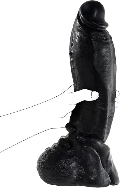13inch Huge Monster Dildo,318inch Diameter Thick Dildo for G-spot Stimulation Orgasm with Big Suction Cup,Black Realistic Dong Penis XXXL Sex Toy for Women Men