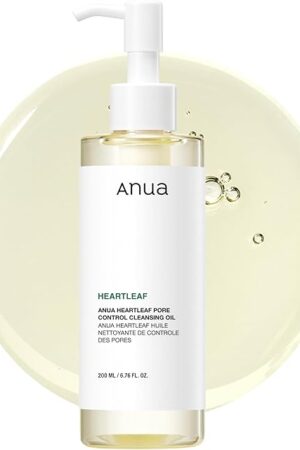 Anua Heartleaf Pore Control Cleansing Oil, Oil Cleanser for Face, Makeup Blackhead Remover, Korean Skin Care 676 fl oz(200ml) (original)