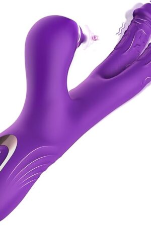 G Spot Vibrator Sex Toys for Women, 3 in 1 Dual Dildo Rabbit Vibrators with 6 Come-Hither Motion & 10 Vibrating & 7 Pulsing Modes, Finger Vibrator Female Adult Toy for G Spot Clit Nipple Stimulation