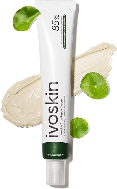 Intensive Cica Repair Cream, Korean Dexpanthenol cream, Ultra-Soothing & Hydrating Care Cream for Sensitive Skin with Madecassoside (1.76oz / 50g)