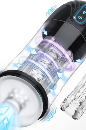 Custom Automatic Sucking Male Masturbators Cup Penis Pump for Men's Sex Pleasure, Yukzen Vibrating Hands Free Adult Sex Toy Machine Stroker, Pocket Pussy Realistic