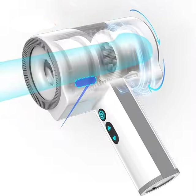 Vibrating Male Masturbator - Open-Ended Masturbation Cup with 5 Rotating & 5 Telescopic & 7 Vibration & Handle, Auto Mouth Stroker, Penis Massager, Electric Tight Pocket Pussies Self Pleasure Sex Toys