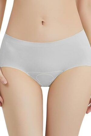Women's Ice Silk Hide Camel Toe Hipster Panties Seamless No Show Workout Thong Concealer Panties Underwear
