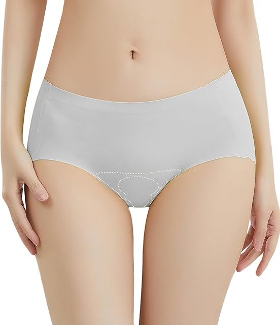 Women's Ice Silk Hide Camel Toe Hipster Panties Seamless No Show Workout Thong Concealer Panties Underwear