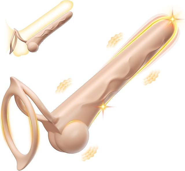Couples Adult Sex Toys Anal Dildo - 10 Vibrations Anal Plug Strap On Dildo Vibrating Cock Ring Butt Plug Penis Sleeve Vibrator, Double Penetration Anal Toys Kinky Male Sex Toys for Men Women Pleasure
