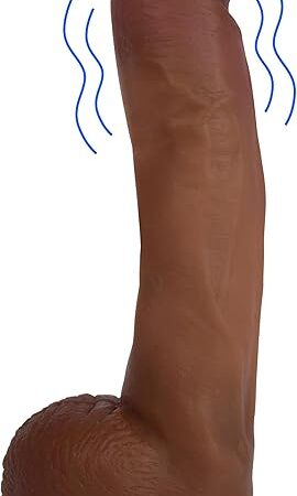Jock Medium Vibrating Dildo with Balls - 10 Inch