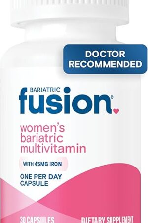 Bariatric Fusion One Per Day Bariatric Multivitamin with Iron for Women | with Hair and Nails Vitamins Blend | Gastric Bypass and Sleeve Gastrectomy | 30 Capsules | 1 Month Supply
